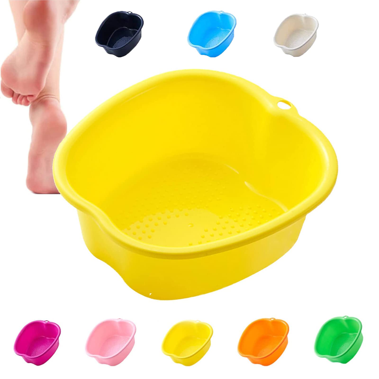 PrimeMain Foot Bath Tub Basins,Large Size Soaking