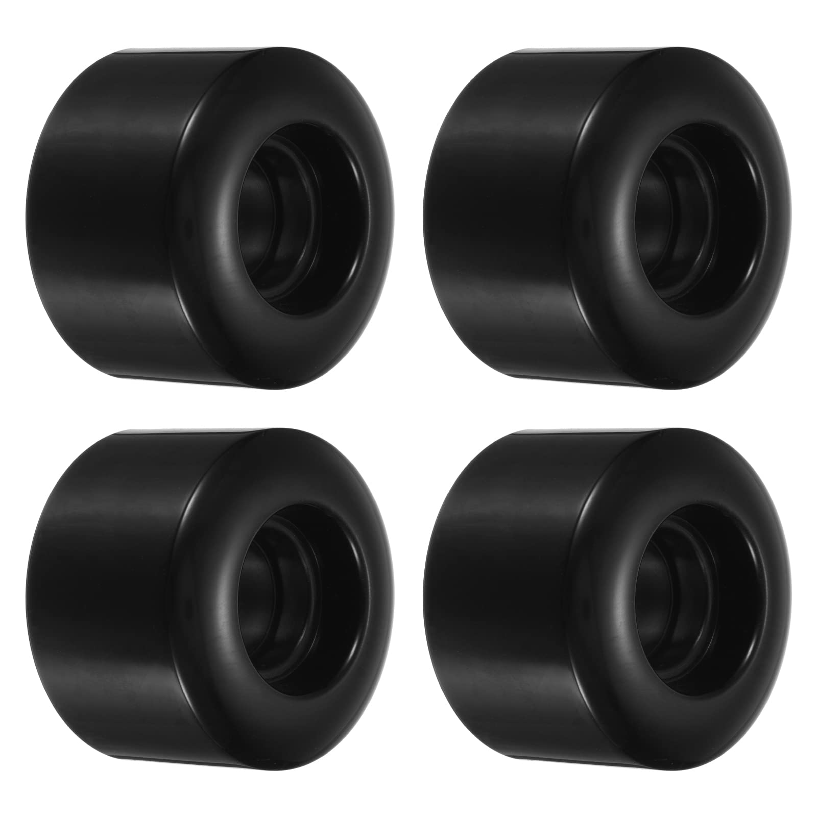 PATIKIL 55mm Skateboard Wheel, 4 Pack Street Wheels for Skateboards Cruiser Wheel Replacement 80A, Black