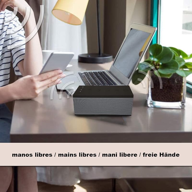 BSL-miniPRO Wi-Fi Portátil & Coluna Bluetooth | Compatível Mãos-Livres | para uma Grande Variedade de Dispositivos Móveis | Microfone Incorporado| Mini Bateria Alimentada por USB | Porta USB — foto 3 de 6