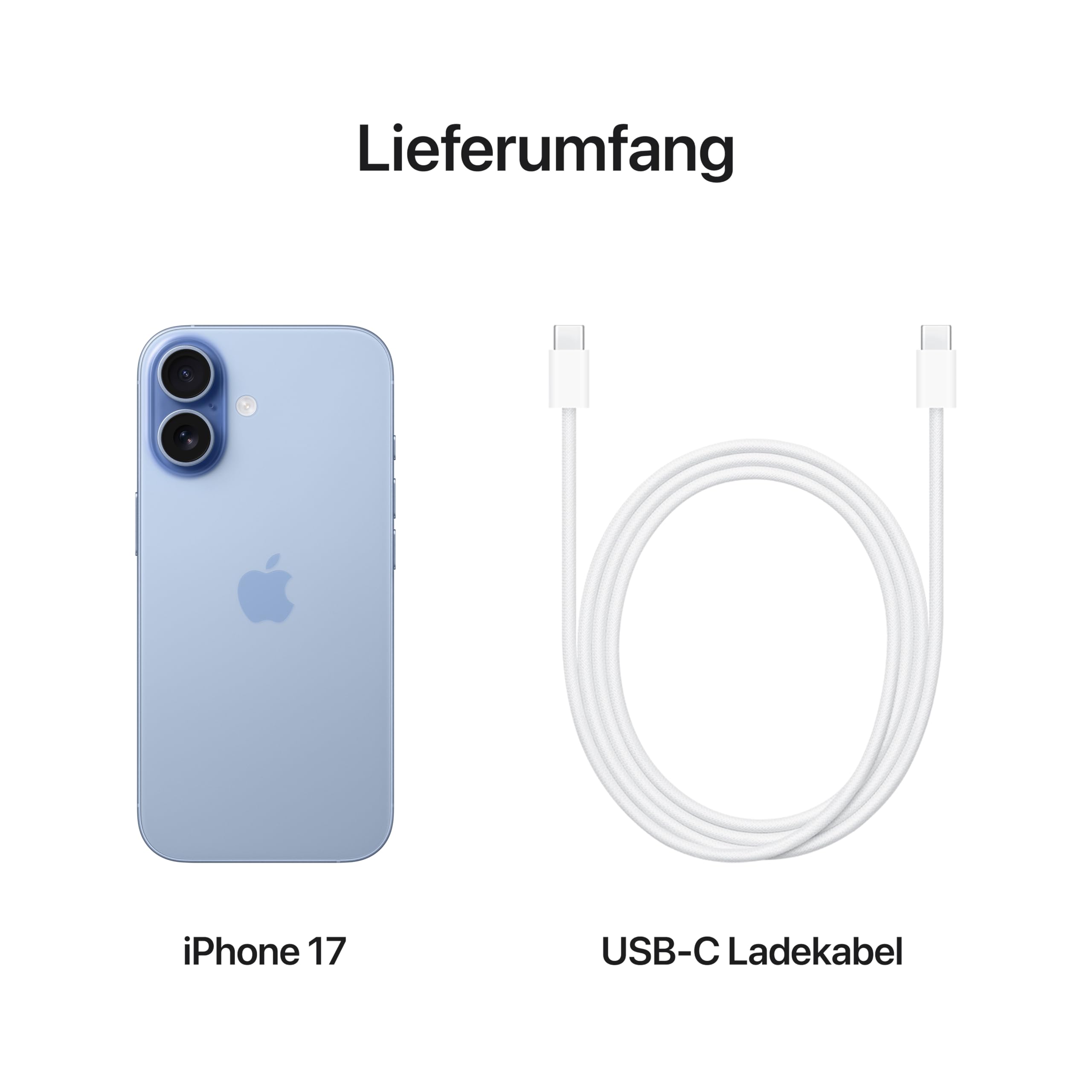 Apple iPhone 17 256 GB: 6,3" Display mit ProMotion, A19 Chip, Center Stage Frontkamera für Smarte Gruppenselfies, Verbesserte Kratzfestigkeit, Batterie für den ganzen Tag; Nebelblau 6