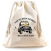 LANBAIHE You've Been Ducked | Duck Duck bag | Rubber Duck Drawstring Bag | Reusable Rubber Duck Bag | 13 x 10 inches | Great Gift for Any Rubber Duck L421