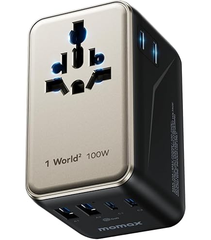 Amazon.com: Momax 9-in-1 High-Power Universal Travel Adapter, 205W