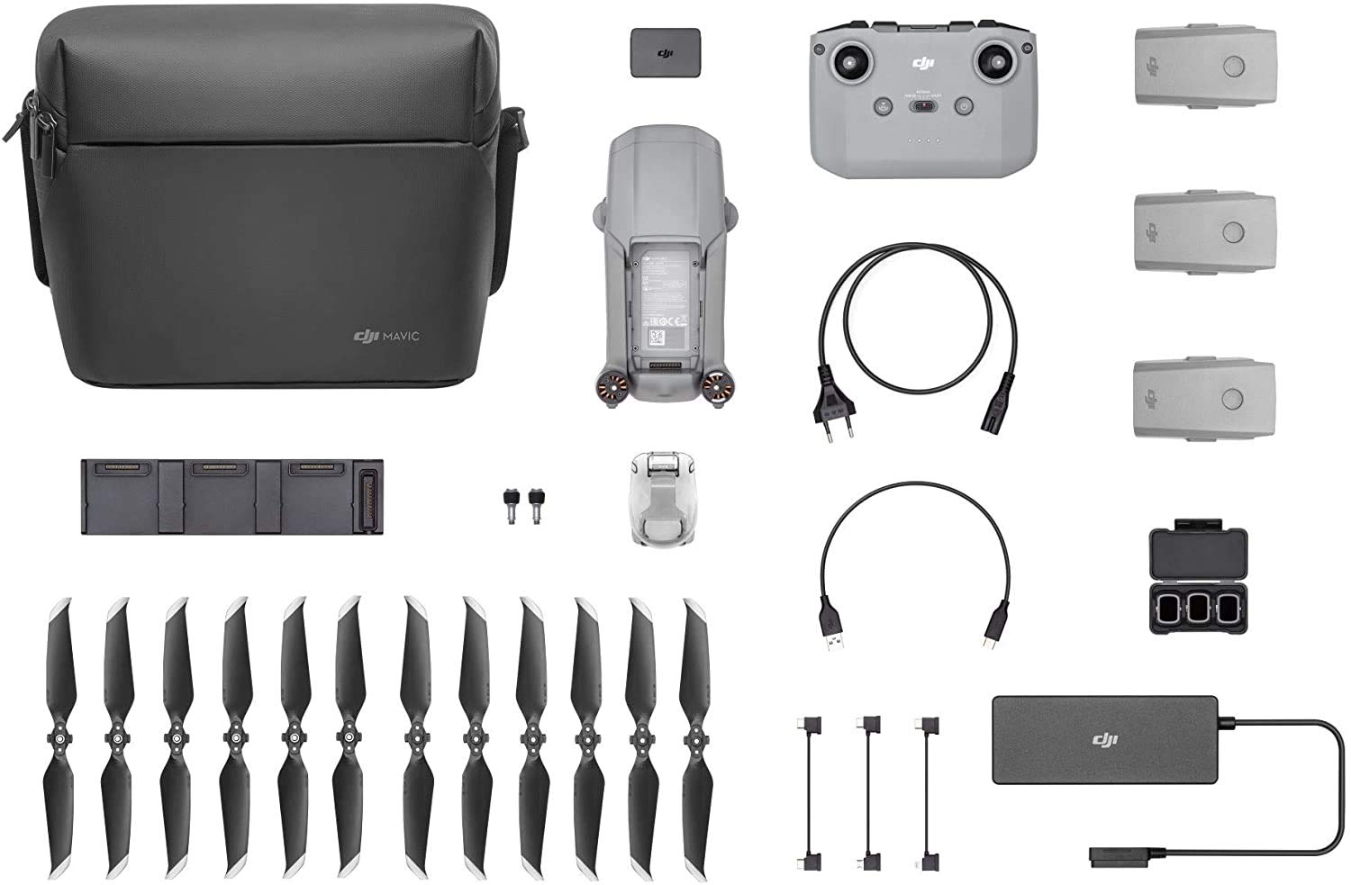 Dji Mavic Air 2 Fly More Combo Drone Quadcopter Uav With 48mp Camera 4k Video 1 2 Cmos Sensor 3 Axis Gimbal 34min Flight Time Activetrack 3 0 Grey Amazon In Toys Games