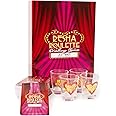 Caresha Please Resha Roulette Card, A Drinking Card Game for Parties and More, Includes 120 Cards and 4 Shot Glasses, Adult Drinking Game, Roulette Shot Drunk Lovers Card Game