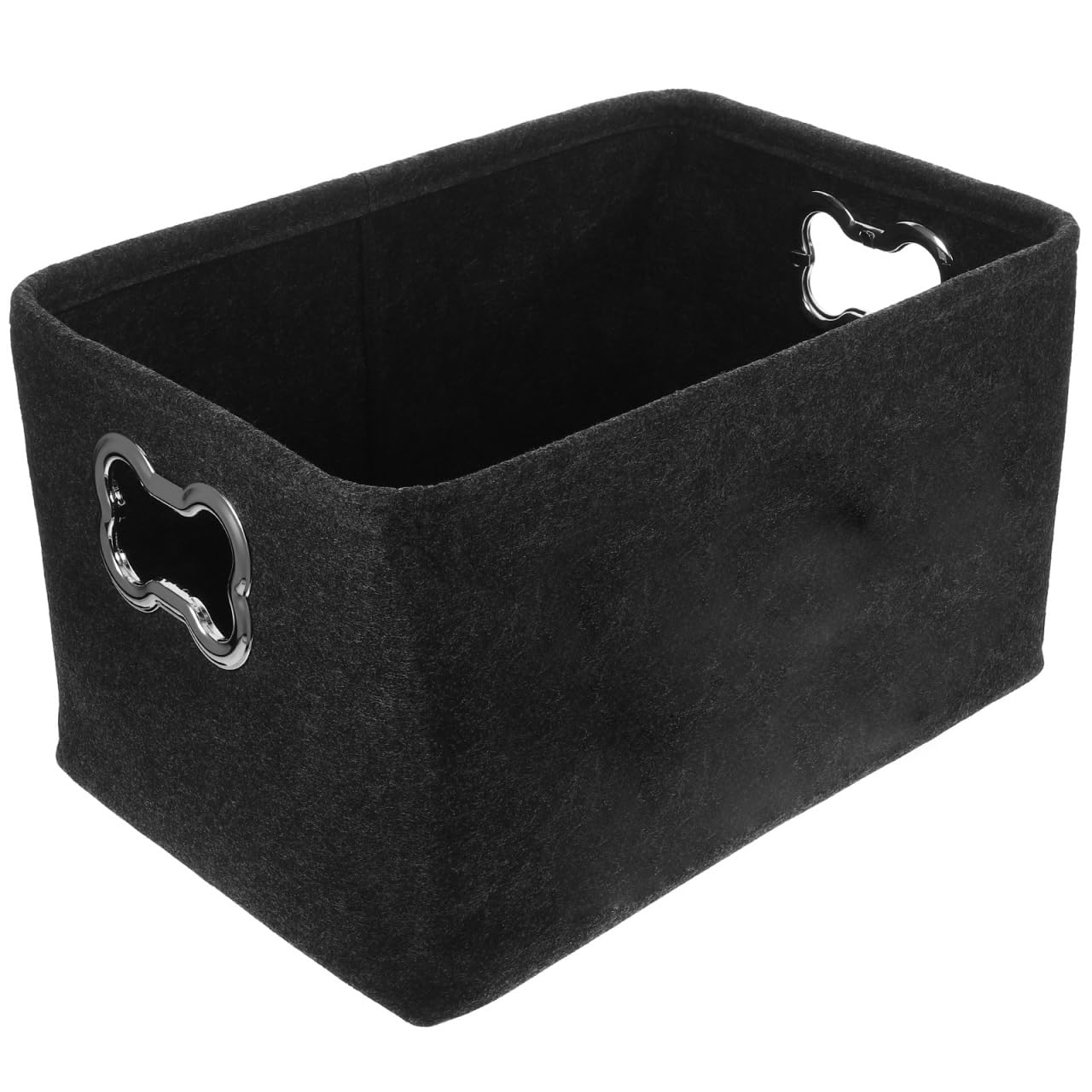 POPETPOP Dog Toy Box Storage Basket Bin - Collapsible Pet Toy Storage Basket with Handles Extra Large Decoration Storage Containers Chest Organizer for Dog s Clothing Pet Accessory,Gray