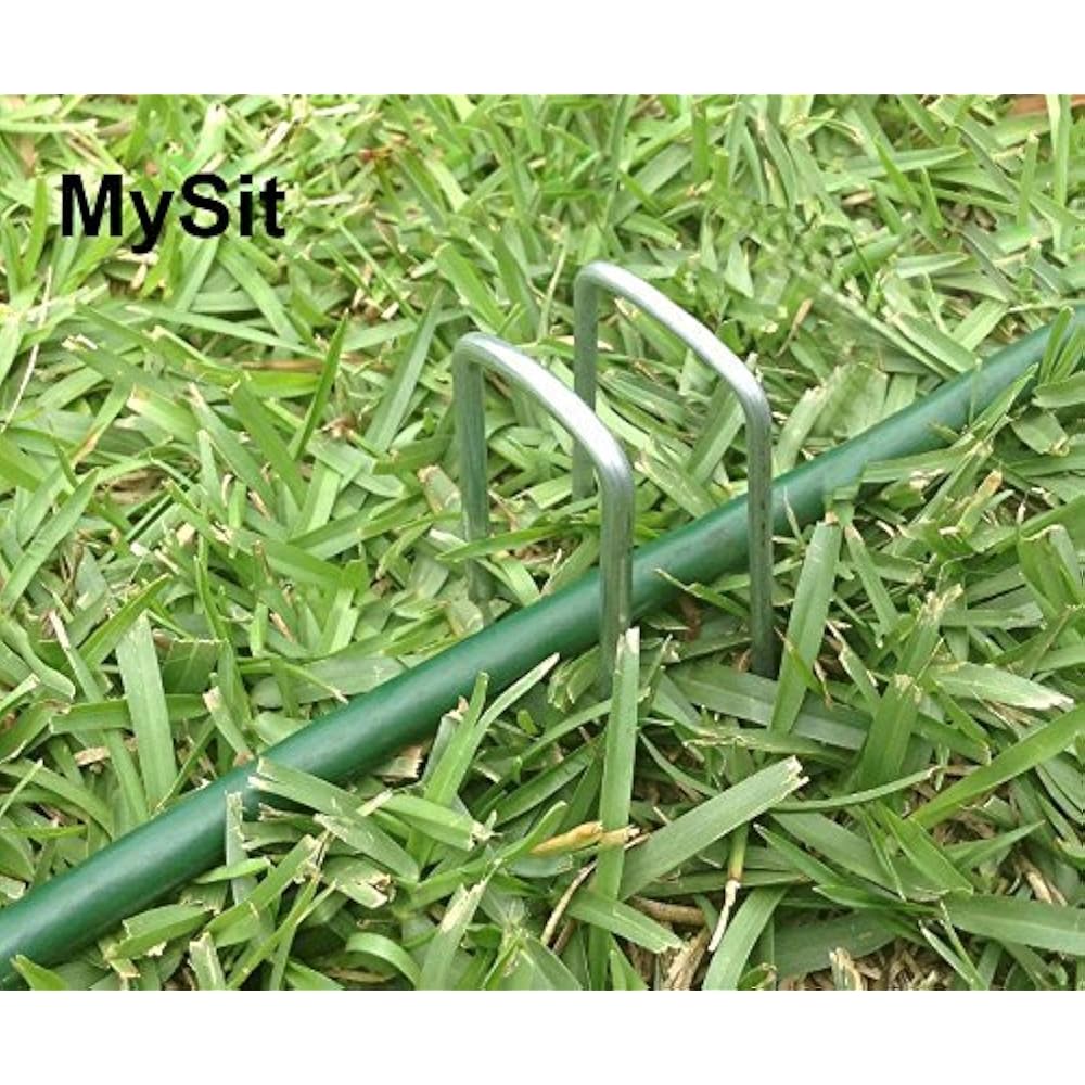100x Garden Stakes 6Inch Ground Staples Pins, Lawn Landscape Weed