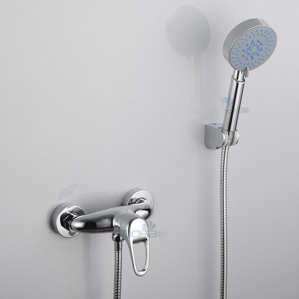 Shower Taps,Concealed Bathroom Shower Faucet Shower Set Copper Faucet Solar Water Heater Hot And Cold Mixed Water Valve Handheld Showers Mixer