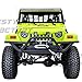 Restyling Factory 97-06 Wrangler Black Tubular TJ Rock Crawler Front Bumper with Winch Mount Plate (Black)