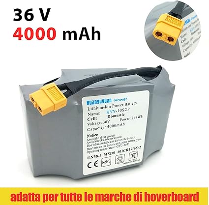 Givimusic Ersatzakku Fur Hoverboard 36v Volt 4000mah Amazon De Elektronik