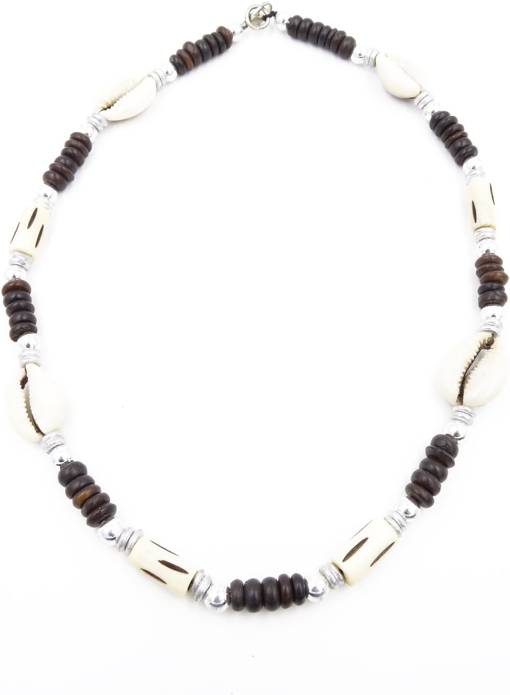 New Surfer Cowrie Shell Necklace with Coco Beads #N2128