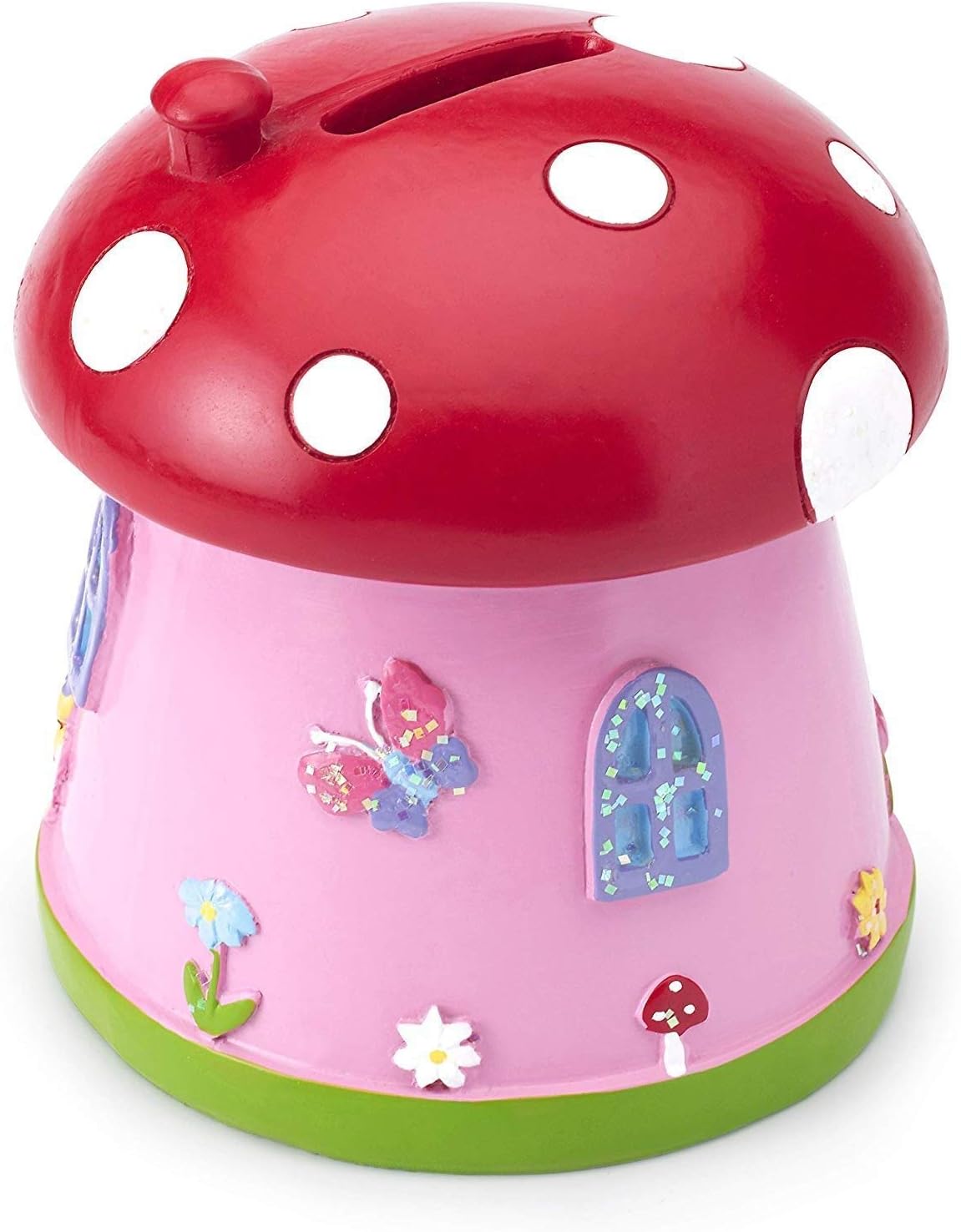 Mousehouse Gifts - Princess Mushroom House Piggy Bank, Mushroom Money Box for Children, Red, 1 Unité (Lot de 1) - Image 3