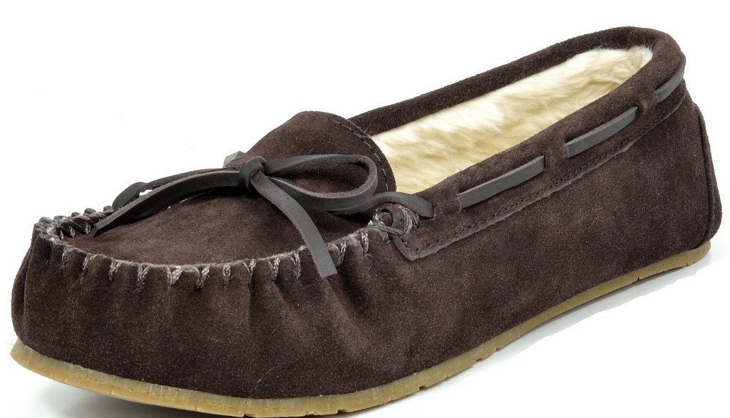 DREAM PAIRS Women's Faux Fur Cozy House Slippers Suede Leather Moccasin Shoes for Indoor and Outdoor Wear