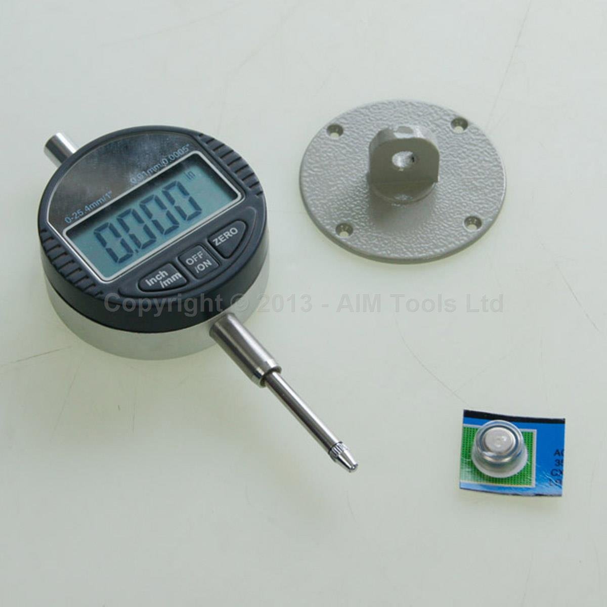 KATSU Digital Dial Indicator 0.01mm/0.0005" DTI Dial Test Gauge Probe 0-12.7mm Large LCD High Precision Measuring Tools 401121 - Image 3