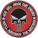 SpaceAuto 3D Embroidered God Will Judge Our Enemies We'll Arrange the Meetings Punisher Military Tactical Morale Hook & Loop Patch 3.15