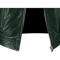 SWJGLITTR Men Slim Fit Motorcyle Leather Jacket
