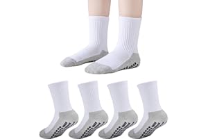 EPEIUS Kids Grip Soccer Socks Toddler Boys Non Slip Socks Cushioned Athletic Sock For Girls Youth Football 4T-14 Years