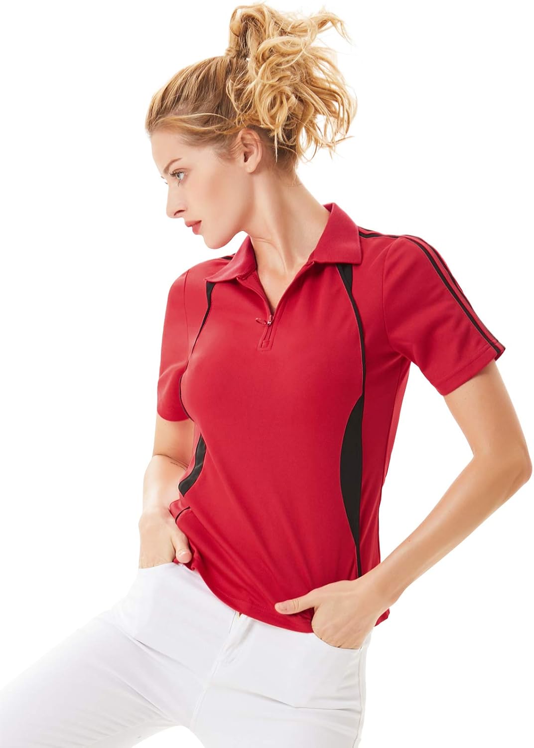 JACK SMITH Women Short Sleeve Moisture Wicking Sport Golf Polo Shirt Tops at  Women’s Clothing store