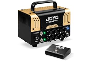 JOYO Tweedy BanTamp XL Series Mini Amp Head 20 Watt Preamp 2 Channel Hybrid Tube Guitar Amplifier Head for Electric Guitar with Bluetooth