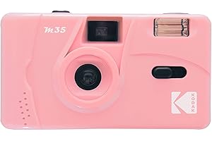 Kodak M35 35mm Film Camera, Reusable, Focus Free, Easy to Use, Build in Flash and Compatible with 35mm Color Negative or B/W Film (Film and AAA Battery NOT Included) (Candy Pink)