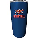 R and R Imports Campbell University Fighting Camels 16 oz Insulated Stainless Steel Tumbler Straight - Navy. Officially Licensed Collegiate Product