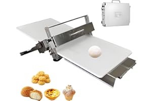 Folding Dough Sheeter, Manual Dough Roller Machine with Rolling Boards, Thicknesses from 0 to 25 mm, Folding Dough Sheeter fo