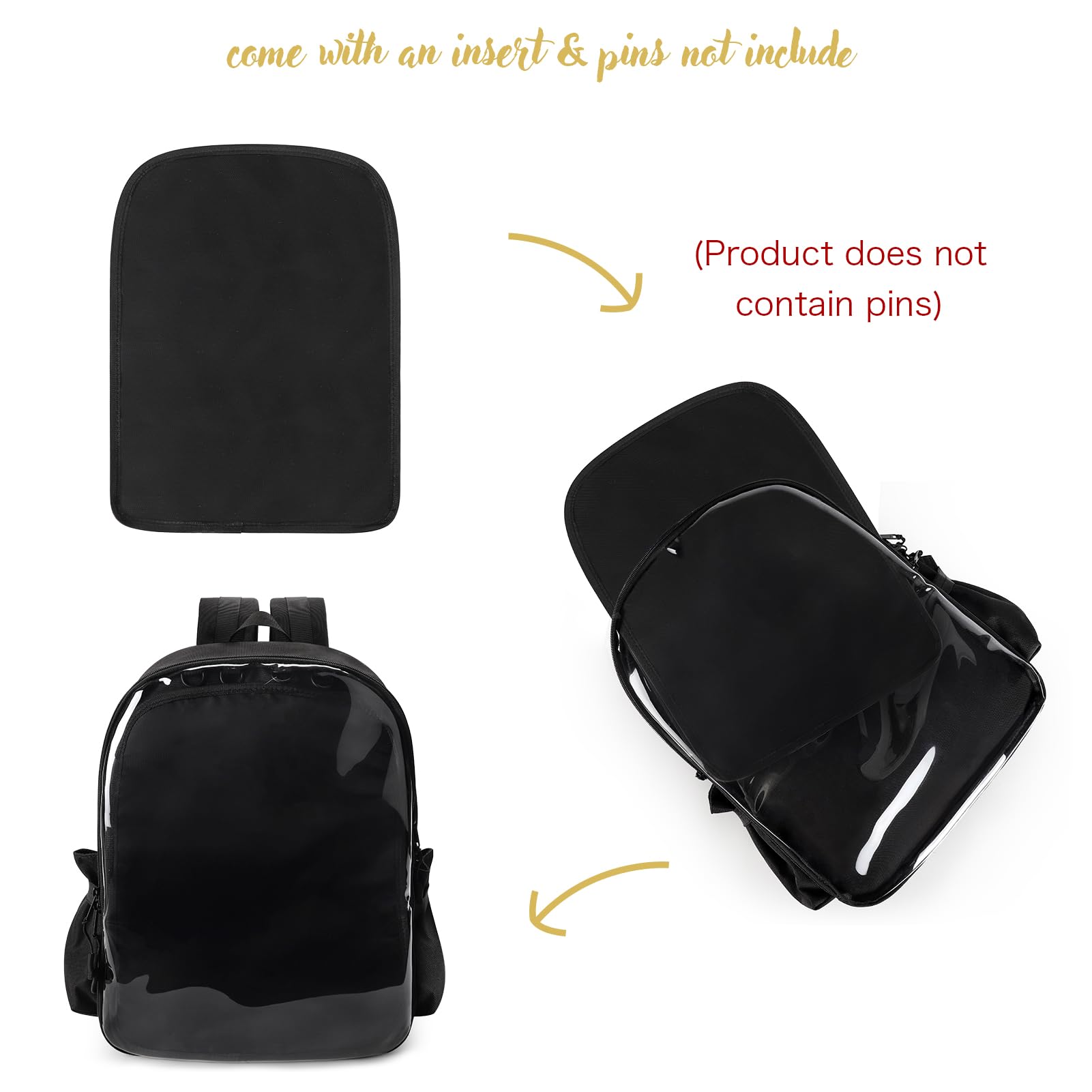 STEAMEDBUN Ita Bag Backpack with insert Pin Display Backpack for School Cosplay