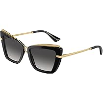 Amazon.com: Dolce and Gabbana DG4472 501/8G 54MM Black/Grey