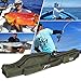WATERFLY Rod Case Fishing,Folding Fishing Rod Pole Case Portable Fishing Rod Carrier Fishing Tool Storage Bag