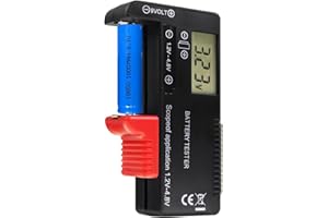 Universal Battery Tester, Small Digital Battery Volt Checker for AA AAA C D 9V 1.5V Button Cell Batteries,Battery Tester Dete