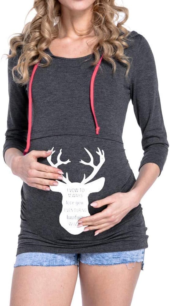 Autumn and Winter Maternity Clothes Christmas Pregnancy Casual Loose