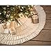 Creme Burlap Ruffled Tree Skirt 48