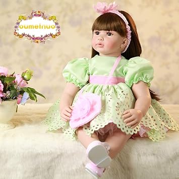 Amazon Com Oumeinuo 22 Inch 55cm Soft Silicone Babies Dolls Black