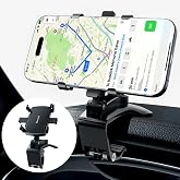 Bawyot Car Phone Holder Mount Dashboard Rearview Mirror Sun Visor 360 Degree Rotation Multifunctional Adjustable Spring Clip Car Universal Phone Mount for 4-7 inch Cellphone