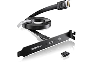 GRAUGEAR 20Gbps USB3.2 Gen2x2 USB-C Front Panel Header Adapter, Motherboard USB Type-C Header Extension Cable, USB C to USB3.