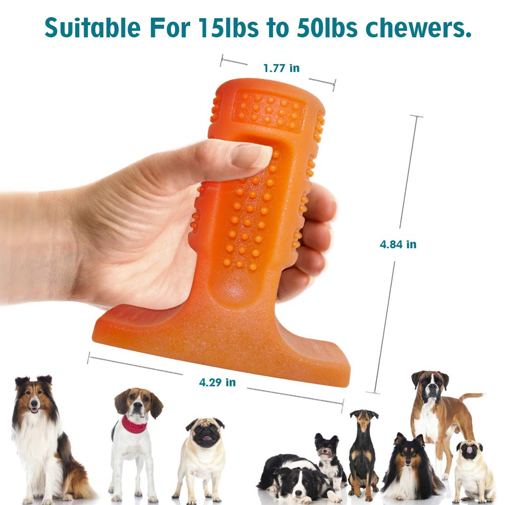 ucho Dog Toothbrush Toy Brushing Stick for Small and Medium,Dog Chew Toys Dental Care Dog Teeth Cleaning, Safe Natural Rubber Bite Resistant