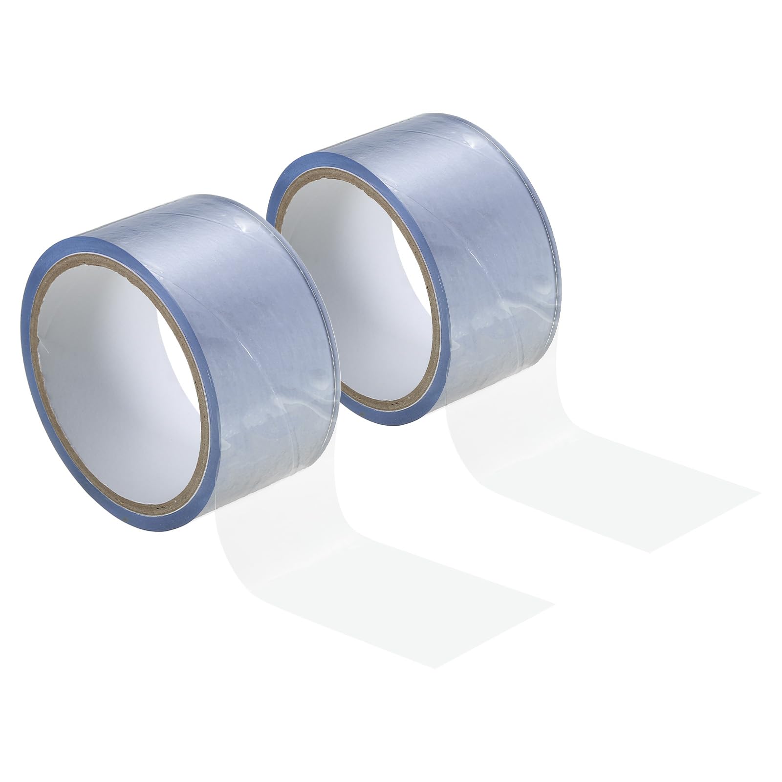 PATIKIL Non Stick Static Tapes 2 in x 50 Ft, 2 Roll Duct Tape for Organizing Transparent