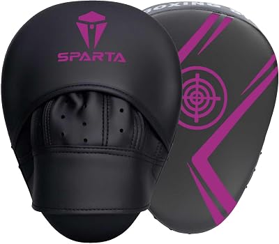 Sparta Focus Pads Boxing Mitts Curved Hook Jab Target Hand Pads Purple