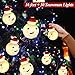 16ft Christmas String Lights Christmas Lights Decorations Snowman 30 LED Lights Battery Operated Indoor Outdoor Christmas Decor for Xmas Tree Lawn Patio Garden Home Wedding Party, Warm White