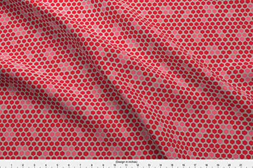 Spoonflower K Heck Art Fabric - K Heck Art Kheckart Dream Honey Bear Animal Dream Series Honeycomb Hexagon - by Kheckart Printed on Eco Canvas Fabric by The Yard