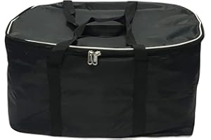 Satnam Nylon Tabla Drum Gig Bag Case for Tabla Drum Set - Black