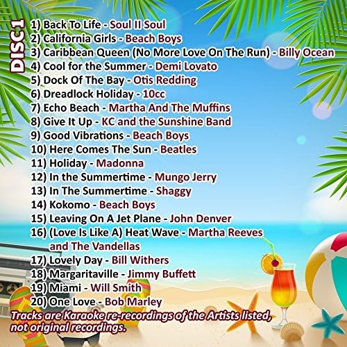 Mr Entertainer Big Karaoke Hits of Summer Party- Double CD+G (CDG) Pack. 40 Top Summer/Holiday/Happy Songs - Image 4