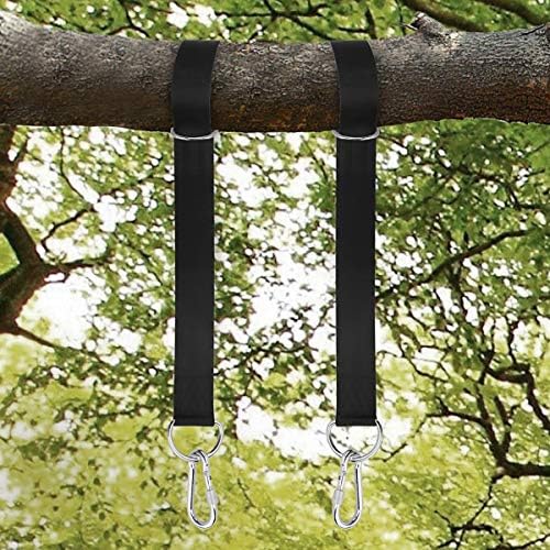 XBDUS Tree Swing Straps, 5ft Extra Long Hammock Straps Length Adjustable, 2200lbs Load Porch