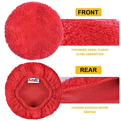 image for eFuncar Car Microfiber Cloths for Windshield Cleaning Tool, Coral Flee