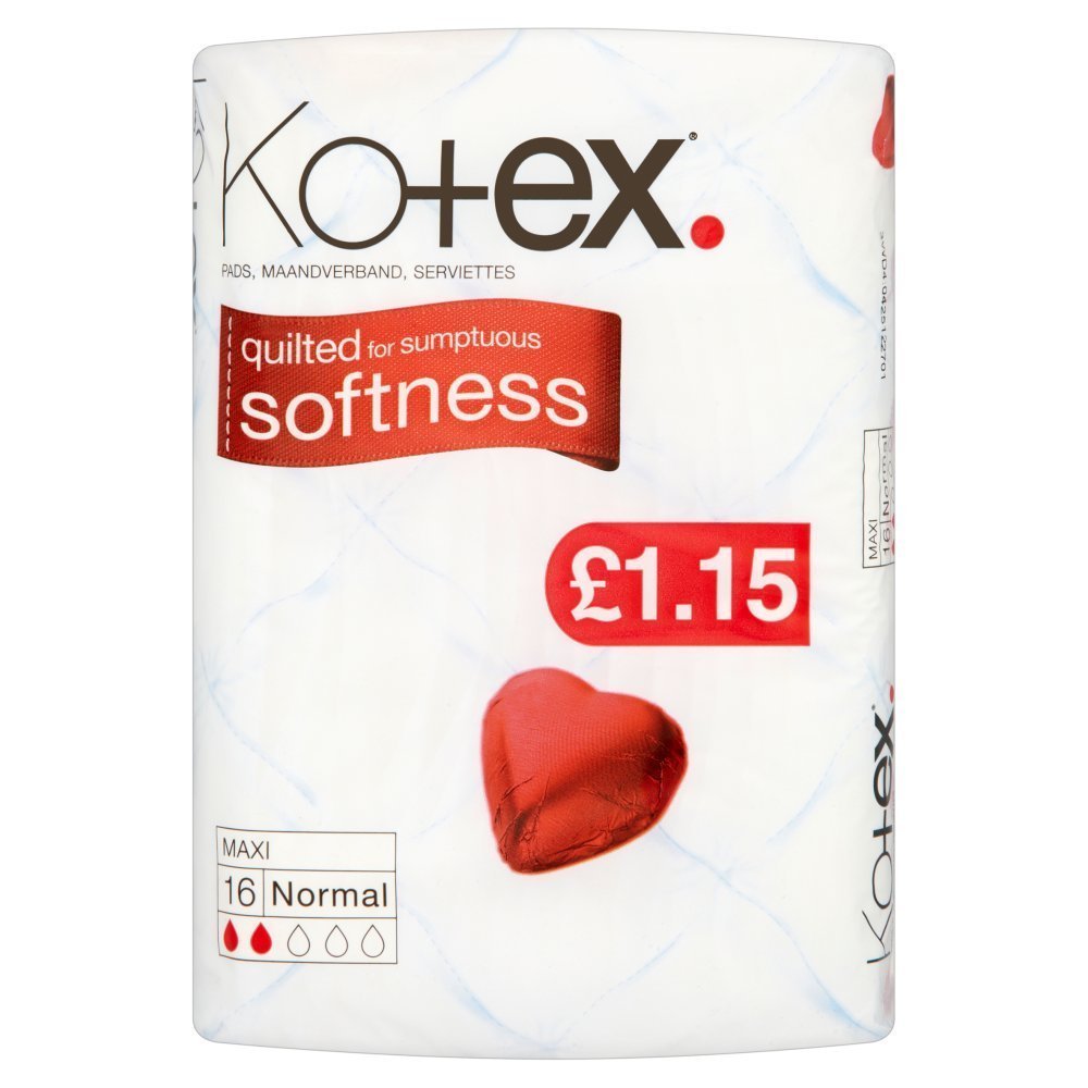 Kotex Maxi Normal 10 Sanitary Towels, Pack of 12 Amazon.co.uk Health