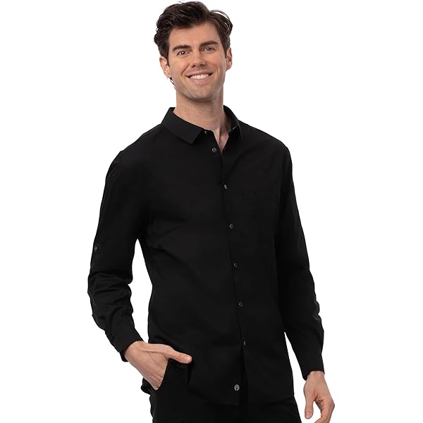 Cubavera Chambray Pintuck Camisa Geométrica De Manga Corta Abotonada