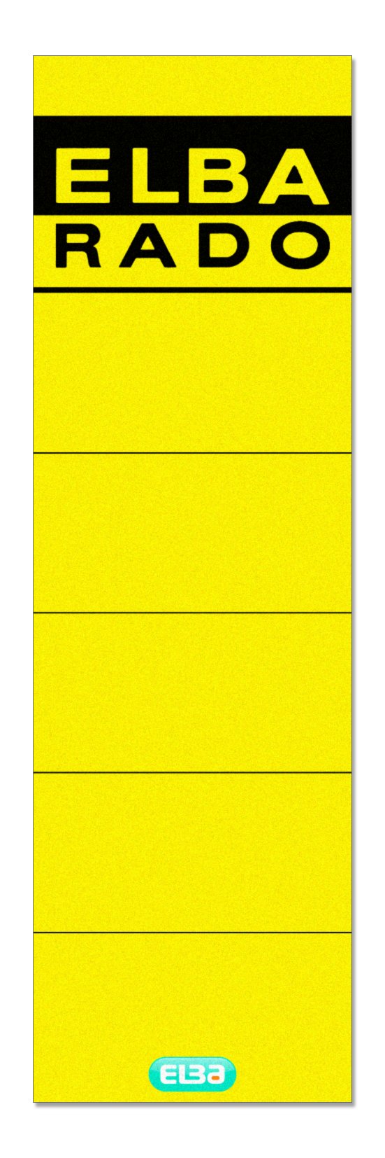 Elba Rado 100420949 Spine Labels Self-Adhesive Short Wide and – – Yellow (Pack of 10)