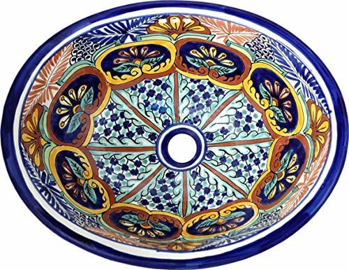 Tierra y Fuego Ceramic Bathroom Sink - Puebla - Oval Self-Rimming