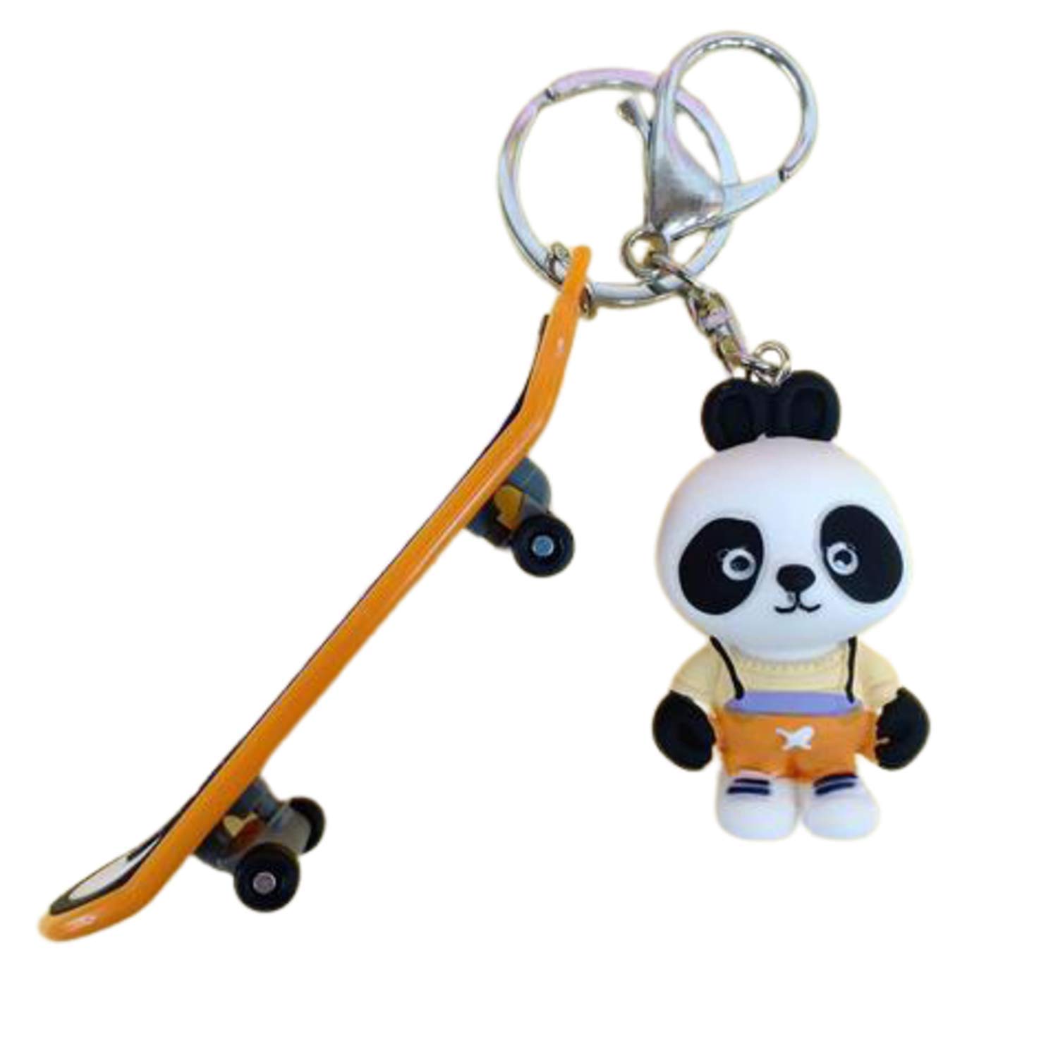 DSR" Keyrings & Keychains Cute Pnda With Skate Board Keychains (Multi