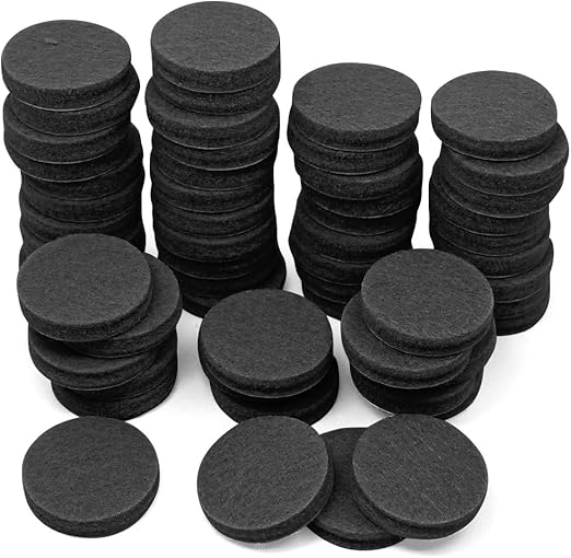 60 Pcs Furniture Pads Danzix 1 Inch Non Slip Felt Floor Protector