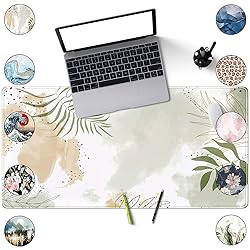 Keyboard mat Kawaii Mousepad Matcha Green Plant
